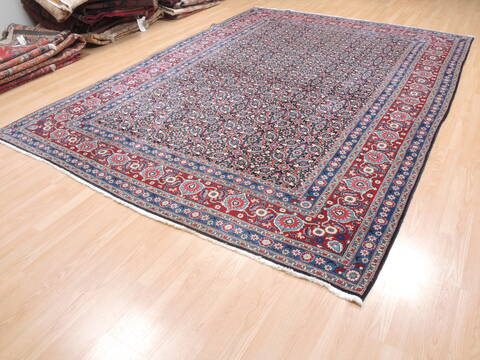 Mood Blue Hand Knotted 78 X 118  Area Rug 100-18932 Image 3