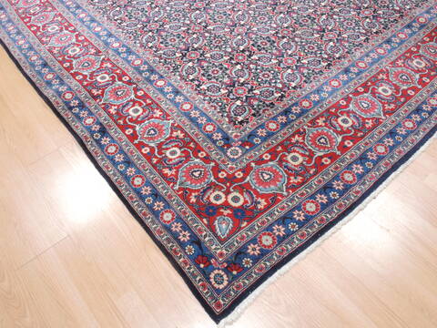 Mood Blue Hand Knotted 78 X 118  Area Rug 100-18932 Image 7