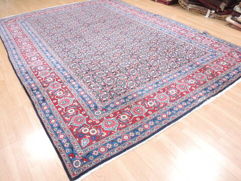 Mood Blue Hand Knotted 78 X 118  Area Rug 100-18932 Image 8