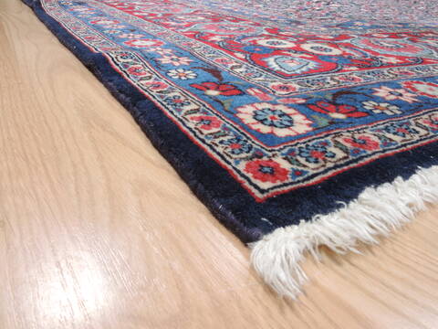 Mood Blue Hand Knotted 78 X 118  Area Rug 100-18932 Image 9