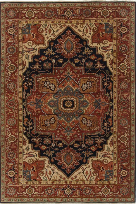 Serapi Orange Hand Knotted 511 X 811  Area Rug 250-19079 Image 0