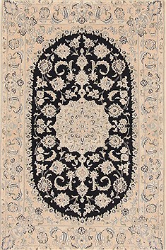 Persian Nain White Rectangle 3x5 ft Wool Carpet 19266