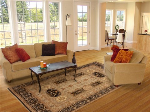 Chobi Black Hand Knotted 80 X 103  Area Rug 250-19345 Image 4