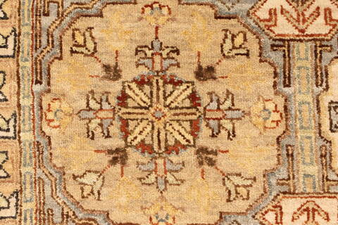 Chobi Blue Hand Knotted 80 X 101  Area Rug 250-19392 Image 20