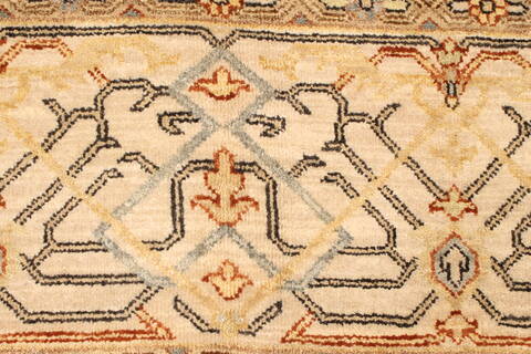 Chobi Blue Hand Knotted 80 X 101  Area Rug 250-19392 Image 12
