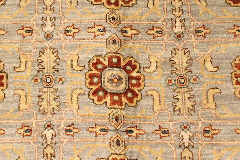 Chobi Blue Hand Knotted 80 X 101  Area Rug 250-19392 Image 17