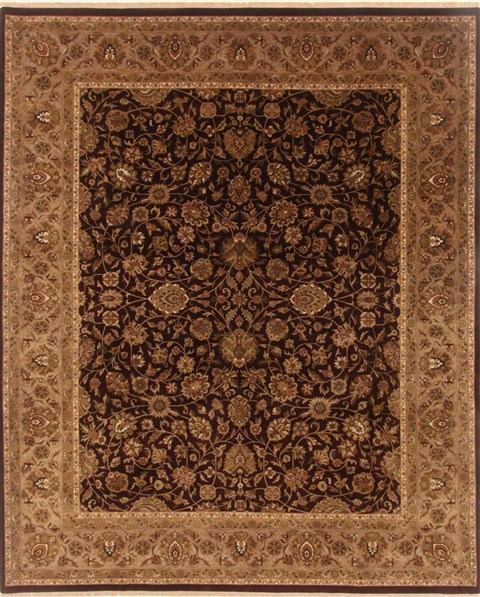 Kashmar Brown Hand Knotted 80 X 911  Area Rug 250-19484 Image 0