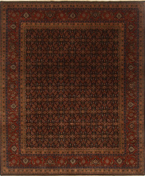 Herati Blue Hand Knotted 711 X 99  Area Rug 250-19562 Image 0