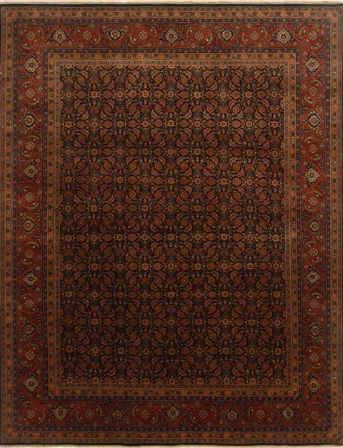 Herati Blue Hand Knotted 710 X 102  Area Rug 250-19585 Image 0