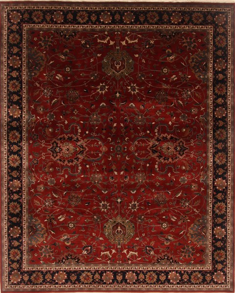 Mashad Red Hand Knotted 711 X 100  Area Rug 250-19651 Image 0