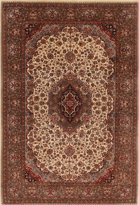 Pak-Persian Beige Hand Knotted 511 X 811  Area Rug 250-19779 Image 0
