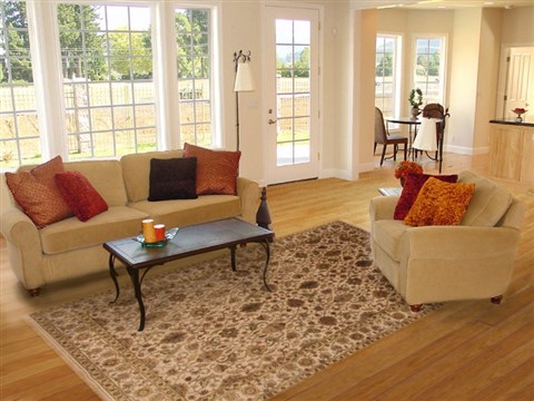 Tabriz Beige Hand Knotted 62 X 91  Area Rug 250-19805 Image 4