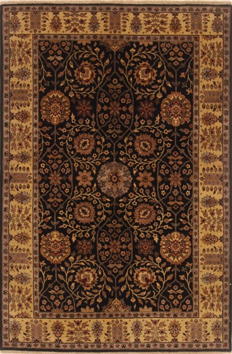 Tabriz Black Hand Knotted 311 X 60  Area Rug 250-19842 Image 0