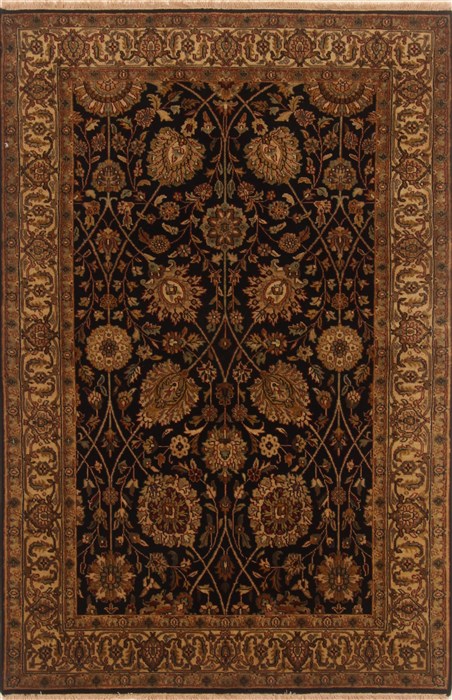 Tabriz Black Hand Knotted 40 X 62  Area Rug 250-19848 Image 0
