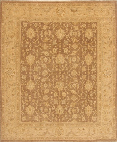 Chobi Brown Hand Knotted 81 X 910  Area Rug 250-20151 Image 0