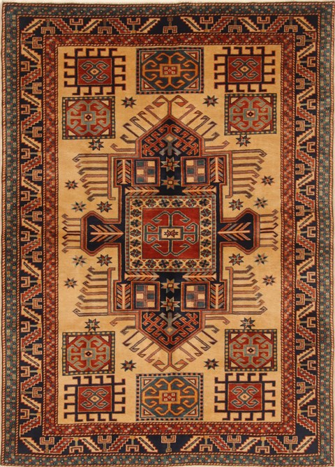 Shirvan Beige Hand Knotted 40 X 59  Area Rug 250-20303 Image 0