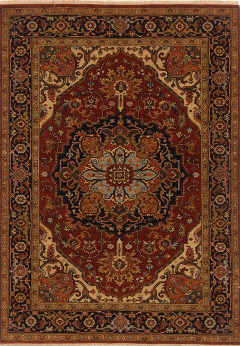 Serapi Brown Hand Knotted 411 X 70  Area Rug 250-20359 Image 0