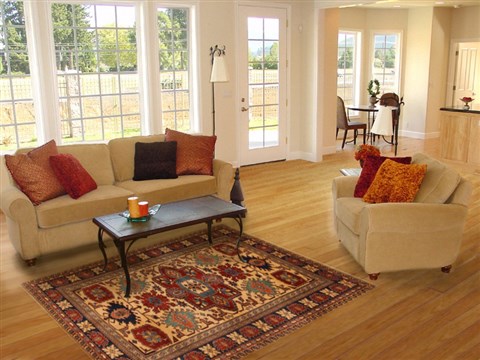 Shirvan Yellow Hand Knotted 50 X 610  Area Rug 250-20375 Image 5