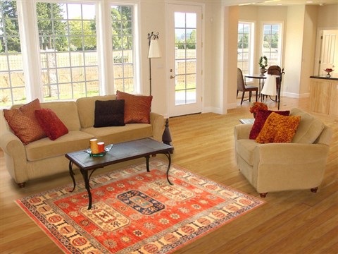 Kazak Brown Hand Knotted 410 X 69  Area Rug 250-20480 Image 5