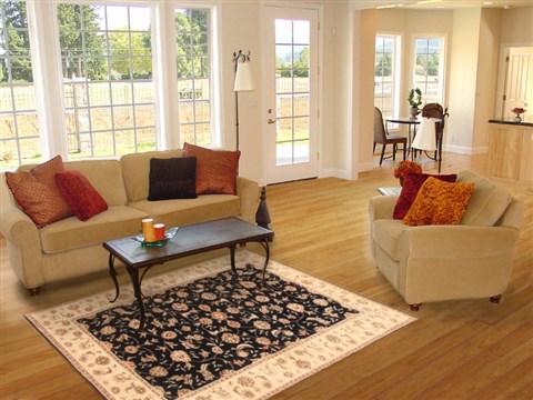 Kashan Black Hand Knotted 40 X 60  Area Rug 250-20523 Image 5