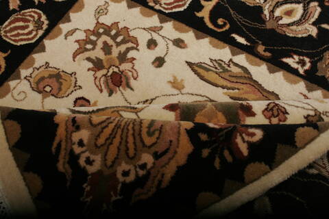 Kashmar Beige Square Hand Knotted 511 X 60  Area Rug 250-20824 Image 3