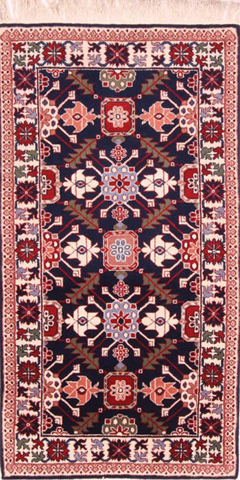 Kazak Blue Hand Knotted 26 X 47  Area Rug 100-21112 Image 0