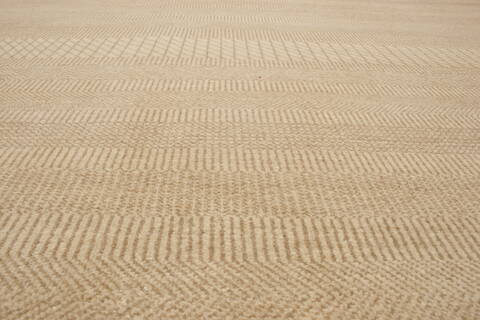 Modern Beige Hand Knotted 911 X 144  Area Rug 250-21353 Image 15
