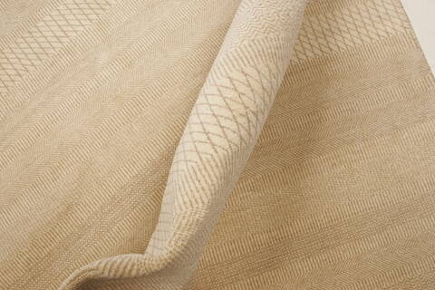 Modern Beige Hand Knotted 911 X 144  Area Rug 250-21353 Image 3