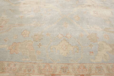 Oushak Green Hand Knotted 99 X 143  Area Rug 250-21411 Image 16