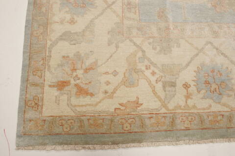 Oushak Green Hand Knotted 99 X 143  Area Rug 250-21411 Image 17