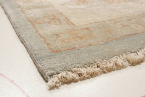 Oushak Green Hand Knotted 99 X 143  Area Rug 250-21411 Image 18