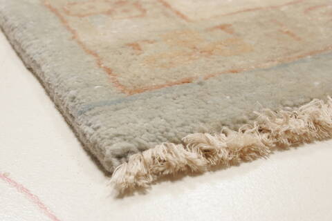 Oushak Green Hand Knotted 99 X 143  Area Rug 250-21411 Image 20