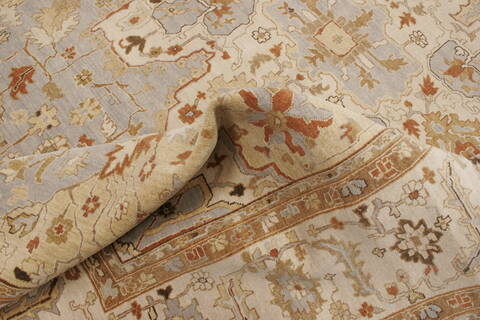 Serapi Blue Hand Knotted 100 X 1310  Area Rug 250-21430 Image 4