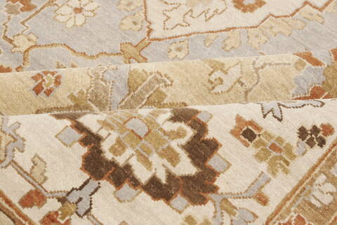 Serapi Blue Hand Knotted 100 X 1310  Area Rug 250-21430 Image 8