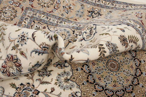 Nain White Hand Knotted 98 X 140  Area Rug 250-21442 Image 11