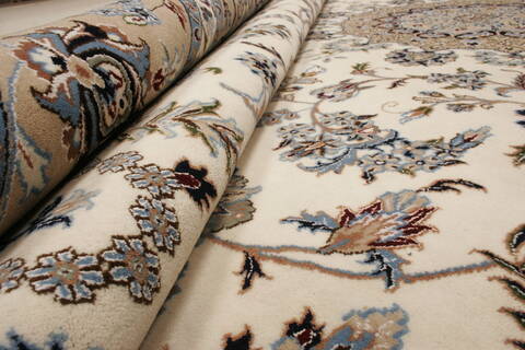 Nain White Hand Knotted 98 X 140  Area Rug 250-21442 Image 14