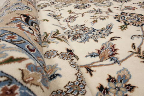 Nain White Hand Knotted 98 X 140  Area Rug 250-21442 Image 15