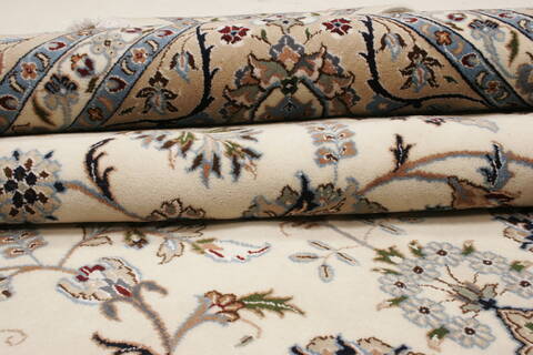 Nain White Hand Knotted 98 X 140  Area Rug 250-21442 Image 17