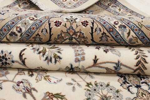 Nain White Hand Knotted 98 X 140  Area Rug 250-21442 Image 19