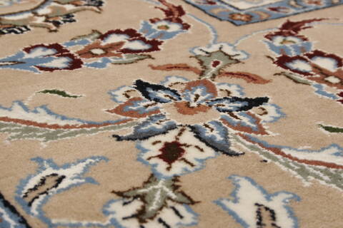 Nain White Hand Knotted 98 X 140  Area Rug 250-21442 Image 1