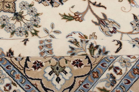 Nain White Hand Knotted 98 X 140  Area Rug 250-21442 Image 21