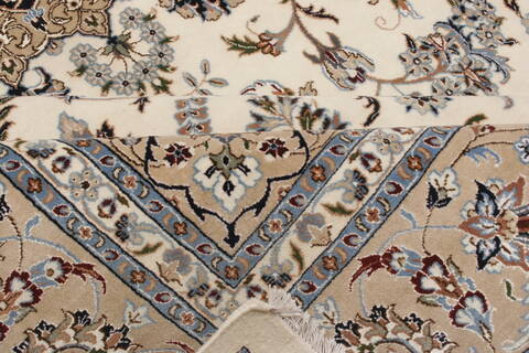 Nain White Hand Knotted 98 X 140  Area Rug 250-21442 Image 22