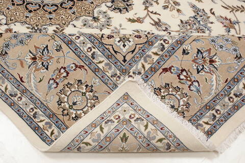 Nain White Hand Knotted 98 X 140  Area Rug 250-21442 Image 23