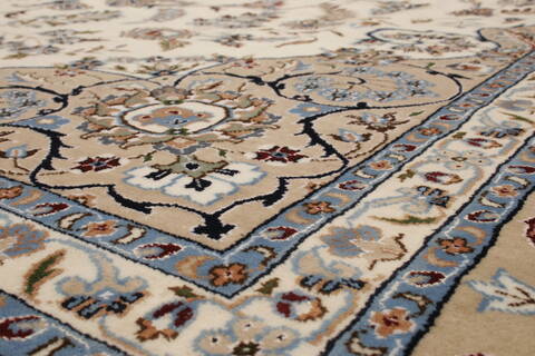 Nain White Hand Knotted 98 X 140  Area Rug 250-21442 Image 28