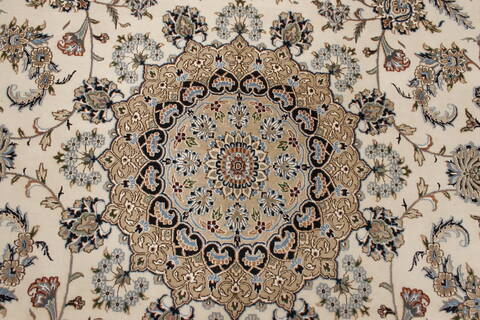 Nain White Hand Knotted 98 X 140  Area Rug 250-21442 Image 30