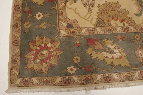 Chobi Beige Hand Knotted 84 X 98  Area Rug 250-21550 Image 15
