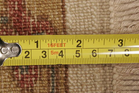 Chobi Beige Hand Knotted 83 X 103  Area Rug 250-21555 Image 13