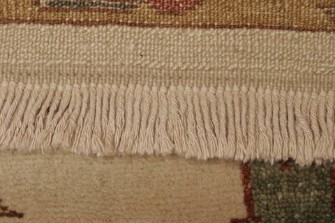 Chobi Beige Hand Knotted 83 X 103  Area Rug 250-21555 Image 14