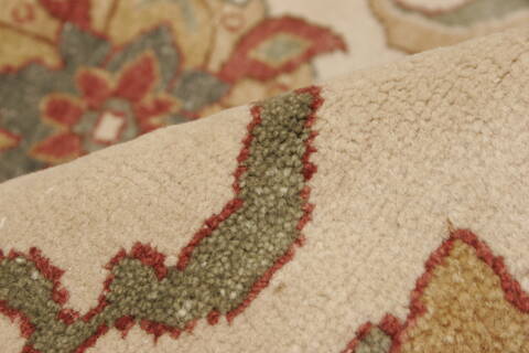 Chobi Beige Hand Knotted 83 X 103  Area Rug 250-21555 Image 2