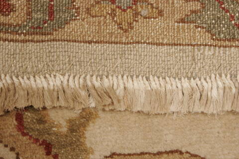 Chobi Beige Hand Knotted 84 X 101  Area Rug 250-21560 Image 15